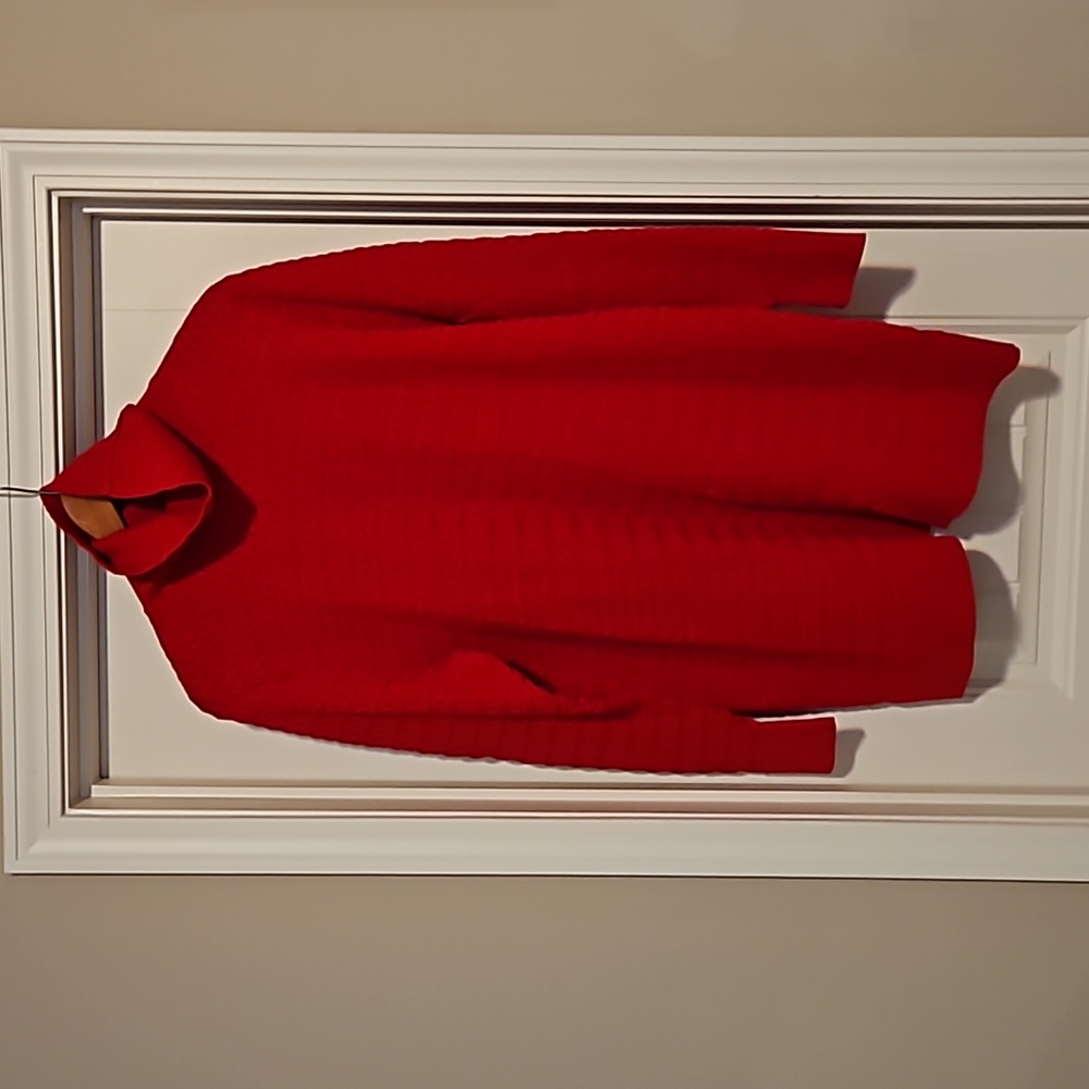 Beautiful red knit sweater